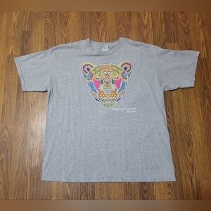 Vintage Yazbek Lion Graphic Tee Xl Bright Color Heavyweight Mexico C60